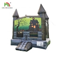 Halloween Inflatable Haunted House Crazy Bounce House Halloween Inflatable decoration for sale