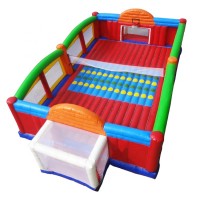 bouncy inflatable volleyball field football arena basketball court