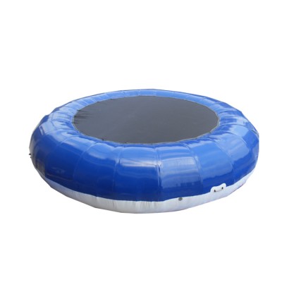 Summer water games trampoline jumping bed floating inflatable water trampoline for pool