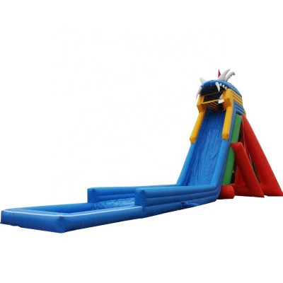 Commerical large inflatable water slide with pool for sale